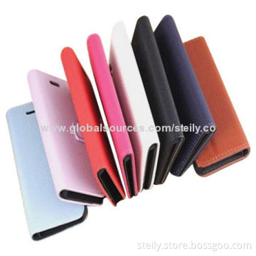 Lichee Pattern Leather Case for iPhone 5
